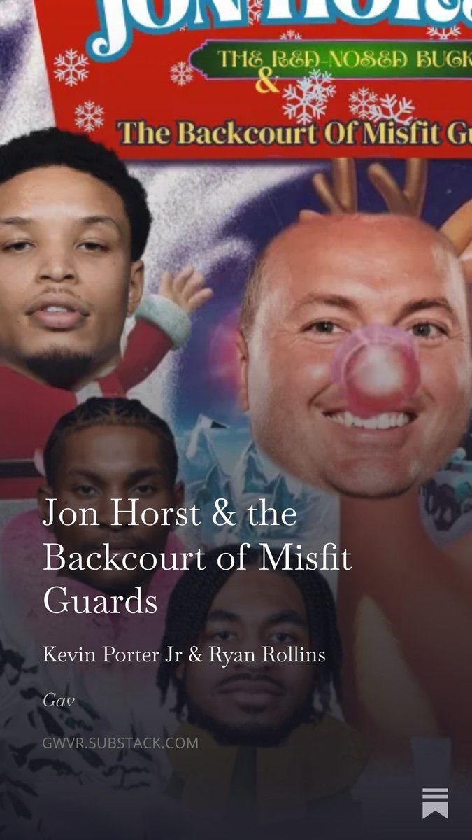 The last Bucks draft pick to ink a second contract with the team was Giannis. They traded their firsts from '25-30, yet they have one of the best young guard duos in the league.

I wrote about Ryan Rollins and Kevin Porter Jr., the  bucks Misfit backcourt 

Check it out👇