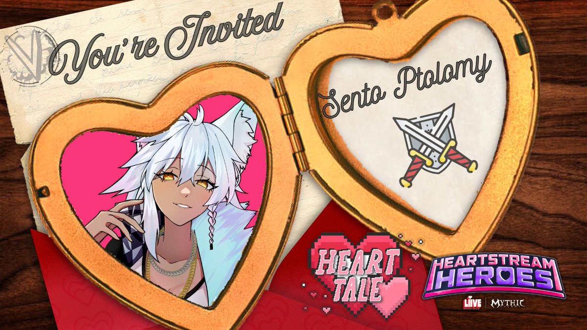 Im excited to Announce I'll be Part of the @vsmp_community HeartTale Charity Event!!!!!!

March 1st 11:30 AM (est) 

This event is in support of Heartstream Heroes, a Vtuber event by the AHA and Mythic Talent. Together we will raise funds and destroy bosses- like cardiac disease!