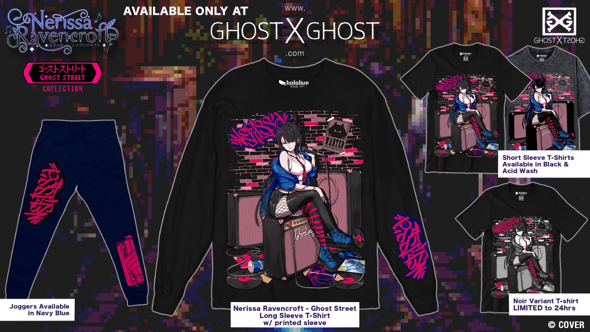 We welcome <a href="/nerissa_en/">Nerissa Ravencroft🎼holoEN</a>  to GHOST STREET. Grab a seat and get comfortable. You'll be staying a while...

PREORDERS run from now until March 20th at 5pm PT, except for the Noir Variant, which is a 24hr limited preorder ending TOMORROW at 5 PM PT. Get yours here: