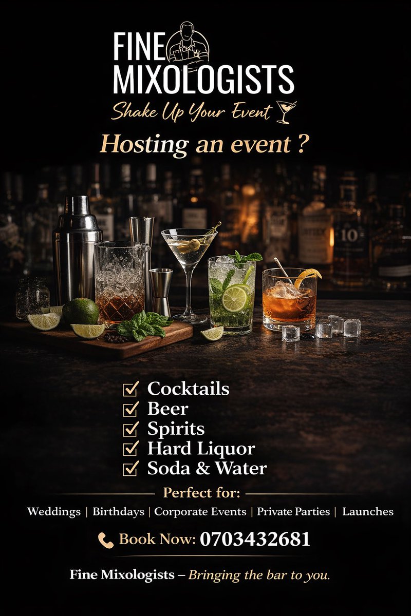 finemixologists's tweet photo. Book on time for a perfect event experience. https://t.co/tglWJ7vUXn