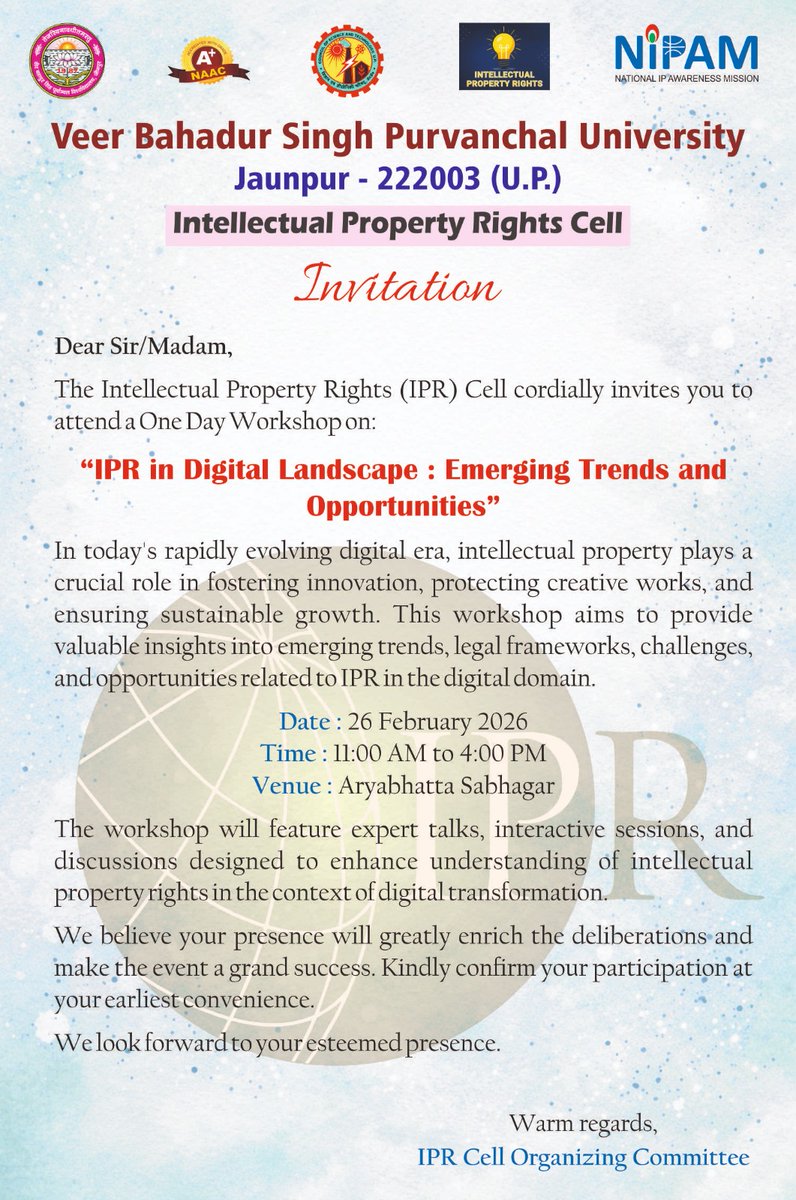 Veer Bahadur Singh Purvanchal University-Official tweet media