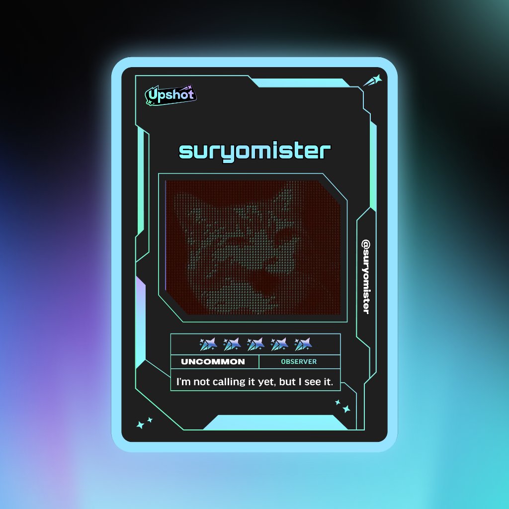 Just ripped my Predictor Card!

Ready to claim instant cash prizes, free packs and more.

Welcome to Prediction Play on <a href="/upshot_cards/">Upshot</a>

Your turn
beta.upshot.cards/?code=d38a68ee