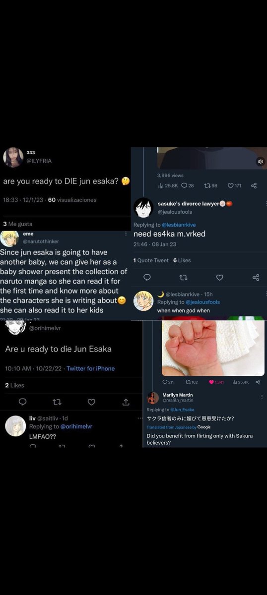 Konahamaru440's tweet image. Some of these same type of Feminists harrassed both Jun Esaka and her new born just because she elaborated kishimoto's already written ship 
#samebreed of barking dogs