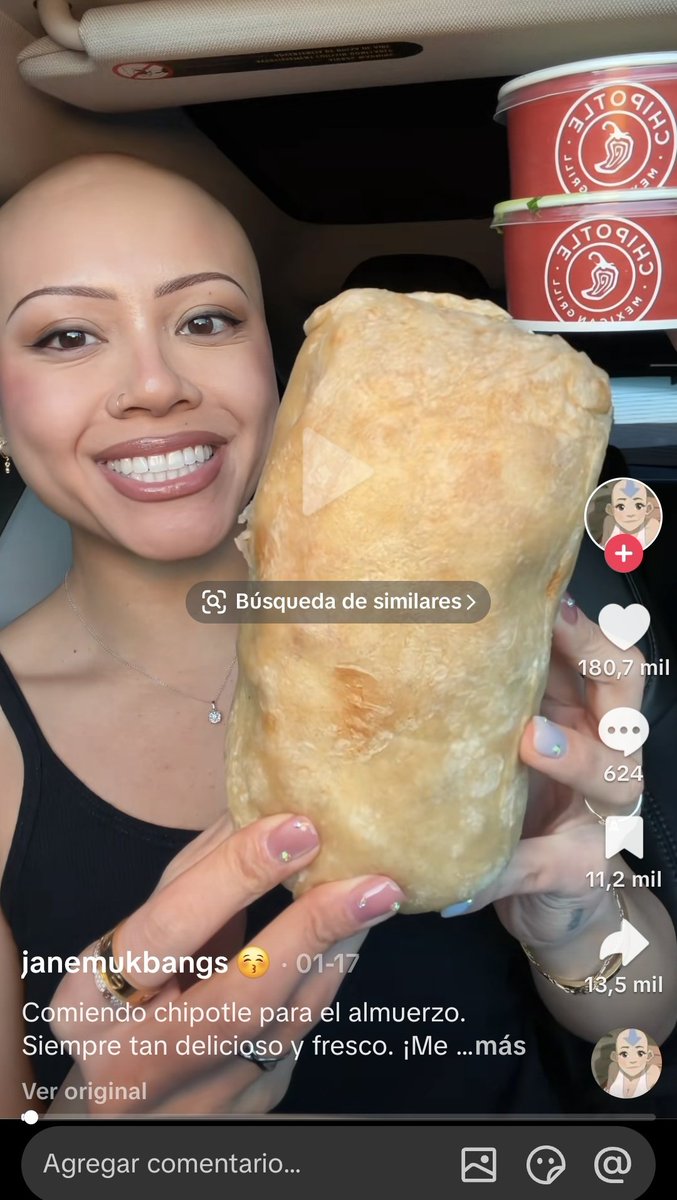 Cómo odio a esta calva, algún día tendré un burrito gigante del tamaño de mi cabeza a las 2:00 am ALGUN DIA