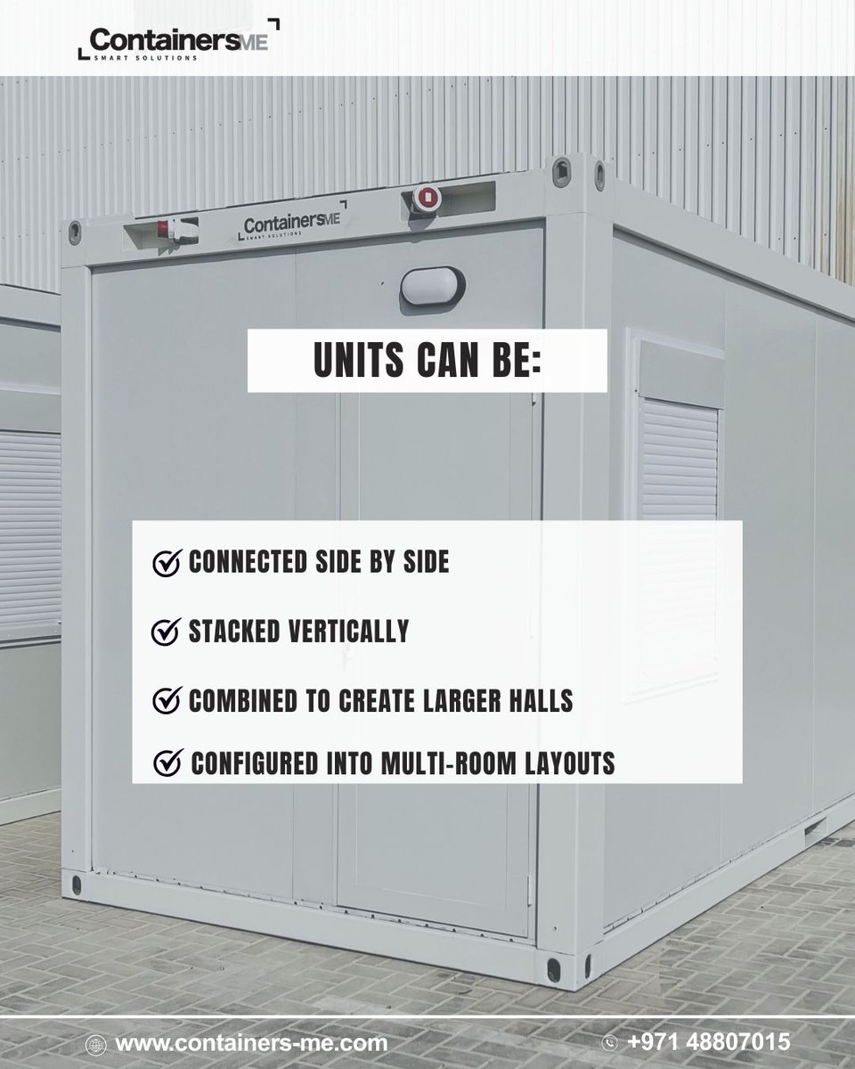 Containers_me's tweet image. How Do Businesses Handle Sudden Growth Without Delays?

Major contract secured? No time to build? Modular mobile units enable same-week expansion of offices, storage, and staff housing—helping companies scale instantly.

#modularcontainers #businessgrowth #rapidexpansion