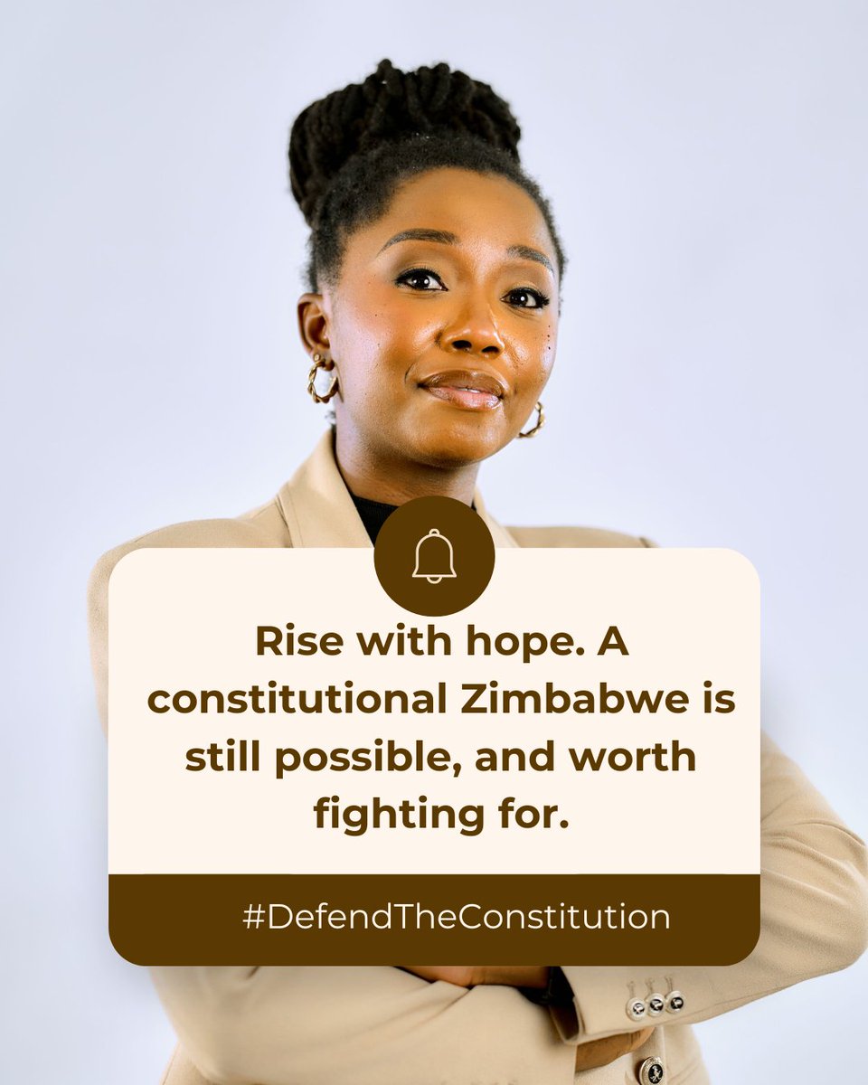 💌Rise with hope. A constitutional Zimbabwe is still possible, and worth fighting for. #DefendTheConstitution