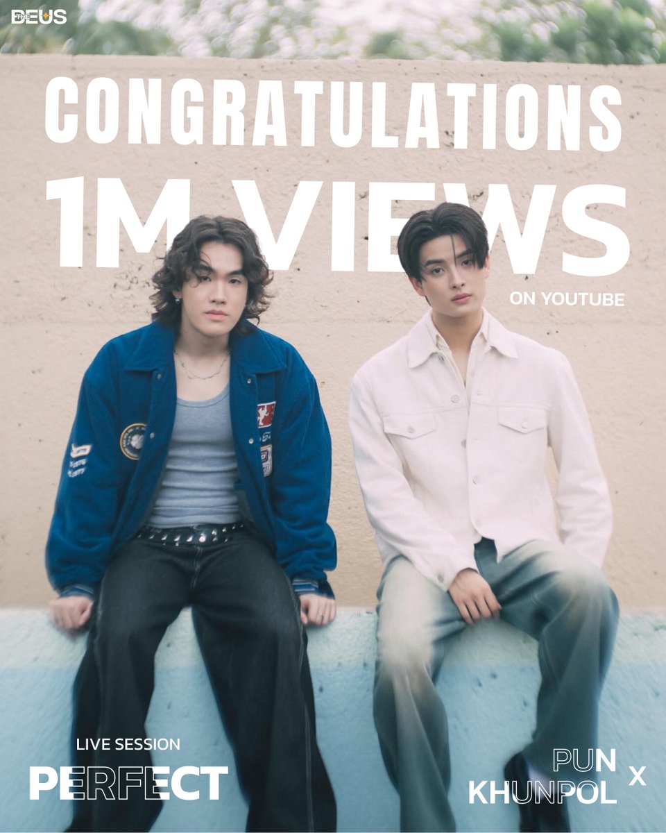 thebeus_withbus's tweet image. ขอแสดงความยินดีกับ #PUN และ #KHUNPOL ที่ PUN - Perfect feat. KHUNPOL OF BUS (Live Session) มียอดเข้าชมบน YouTube มากกว่า 1 ล้านครั้ง 🎉

สามารถเข้าไปฟังกันต่อได้ที่
🔗 youtu.be/K28Ef03c040

#Perfect_PUNxKHUNPOL_1M
#Perfect_PUNxKHUNPOL
#BUSbecauseofyouishine