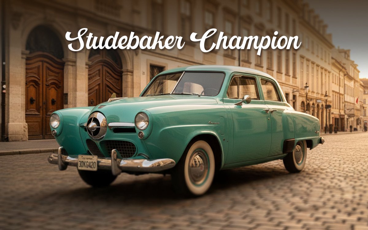 DhanrajNathwani's tweet photo. Ahead of its curve and easy on fuel, the Studebaker Champion became the smart choice of its generation.
#TimelessWheels #VintageRides https://t.co/b6w3h1gmTh