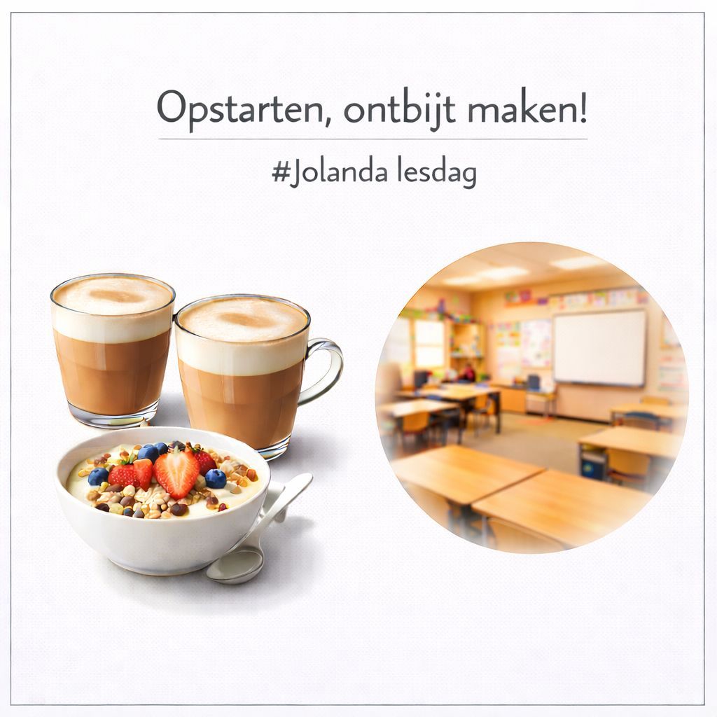 Toob_Alers's tweet photo. Goedemorgen! Een vroegertje โก๏ธ samen opstarten.
Ontbijtje maken, Jolanda gaat een dagje invallen groep 3.
Ik ga zelf vanmorgen wat later op pad voor Kern #jaarcongres en commissie vergadering in Zeist. Prima ๐๐ป
#kennis #expertise #retail #netwerk https://t.co/i5USLPDX7Q