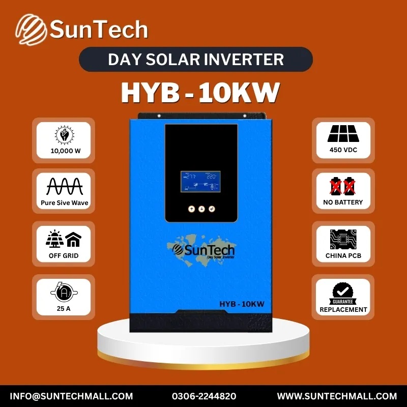 SunTechMall's tweet image. Suntech HYB-10KW Powerful Off-Grid Solar Inverter

Shop Now: suntechmall.com/suntech-hyb-10… 

Pure sinewav
Output low AC protection
PV short circuit protection
Fixed output frequency 50 Hz 

#SunTech 10kw #suntechmall #chinesesolarinverter #daysolarinverter