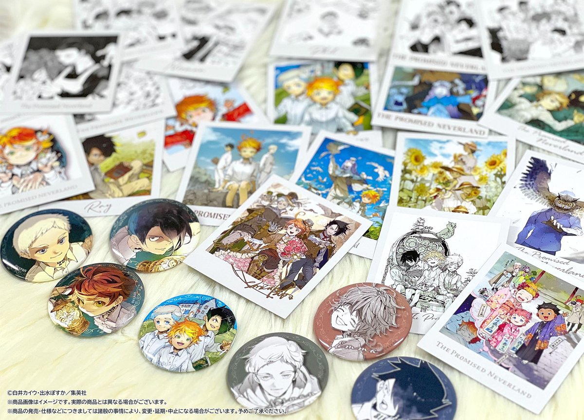 約束のネバーランド　10th トレーディング缶バッジ　6点セット 約束のネバーランド」10TH ANNIVERSARY POP UP STORE】 新宿マルイ