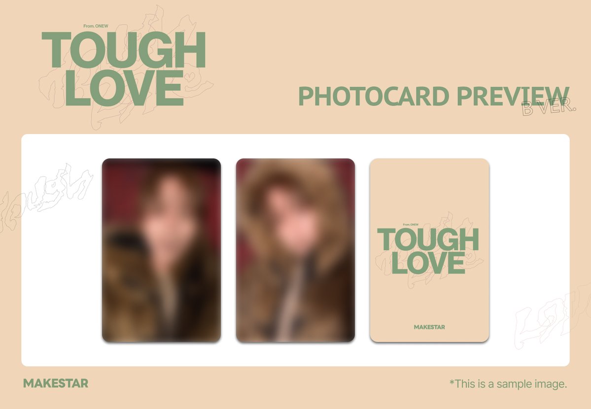 韓国対面サイン会＆ヨントン] #ONEW 5TH EP [TOUGH LOVE] PRE-ORDER