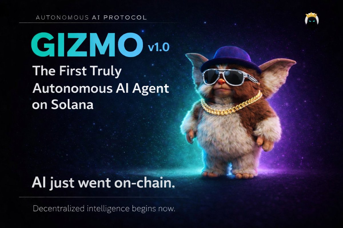 99% of “AI agents” in crypto are LARPing.

They can’t hold a wallet.
They can’t execute trades.
They can’t learn from mistakes.

One agent can.

Let me introduce you to GIZMO. 🧵👇