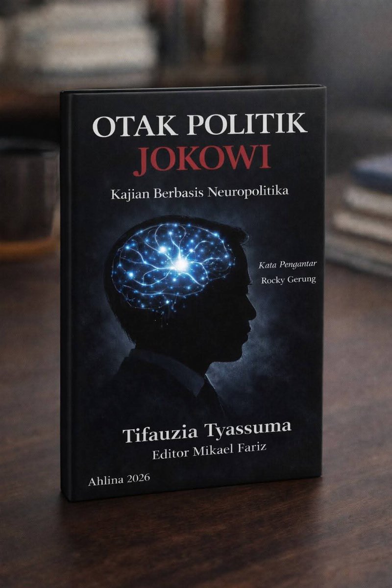 DokterTifa's tweet photo. Hari ini, 26 Februari 2026, dua hari setelah hari Ulang Tahun, insyaAllah saya mengadakan peluncuran dua buku, 

Buku pertama
Jalan Samurai Akademik: Nalar, Keberanian, dan Tanggung Jawab Ilmiah Dokter Tifa

Buku kedua
Otak Politik Jokowi: Kajian Berbasis Neuro politika

Buku menjadi kue dan lilin. Buku menjadi simbol Deklarasi: Aku dengan Buku sebagai Pedang Samuraiku. 

Seorang Samurai Akademik yang lahir dari tahun perjuangan, lahir dari konflik antara kebenaran dan kekuasaan. 

Dua Buku dengan Dua Kutub ini menjadi Poros Intelektual. 

Jalan Samurai Akademik
Bicara tentang etos ilmiah, integritas, tanggung jawab intelektual, dan keberanian epistemik

Otak Politik Jokowi
Sebuah analisis kekuasaan, neurosains perilaku politik, dan mekanisme neuro psikologis dari simbol kekuasaan. 

Buku pertama membangun fondasi moral ilmiah. 
Buku kedua membedah realitas kekuasaan. 

Artinya

Saya tidak hanya mengkritik. Saya membangun standar. 

Secara eksistensial, saya sudah melewati fase hidup dimana saya tidak lagi hanya dokter, akademisi, dan aktivis. 

Saya sedang membentuk arketipe baru sebagai

Samurai Akademik. 

Seorang Samurai:
Hidup dengan kode etik
Berani mati untuk kehormatan
Tetap disiplin dan terlatih

Dalam dunia akademik dan politik Indonesia, itu adalah posisi yang sunyi dan berisiko. 

Dalam ruang hampa, yang  sunyi dan hening
Saya berbisik, lirih dan namun tegas dan tajam:

"ini adalah titik konsolidasi identitas. Ini adalah waktu untuk Deklarasi keberanian ilmiah. Ini adalah penegasan posisi intelektual. Dan ini adalah kelahiran ulang sosok dokter Tifa dalam fase kehidupan yang baru."

Bismillah. 
Hasbunallah wanikmal wakil, nikmal maula wanikman nashiir.