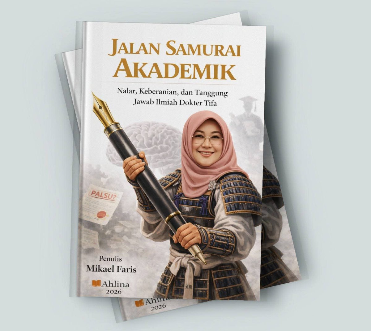 Hari ini, 26 Februari 2026, dua hari setelah hari Ulang Tahun, insyaAllah saya mengadakan peluncuran dua buku, 

Buku pertama
Jalan Samurai Akademik: Nalar, Keberanian, dan Tanggung Jawab Ilmiah Dokter Tifa

Buku kedua
Otak Politik Jokowi: Kajian Berbasis Neuro politika

Buku