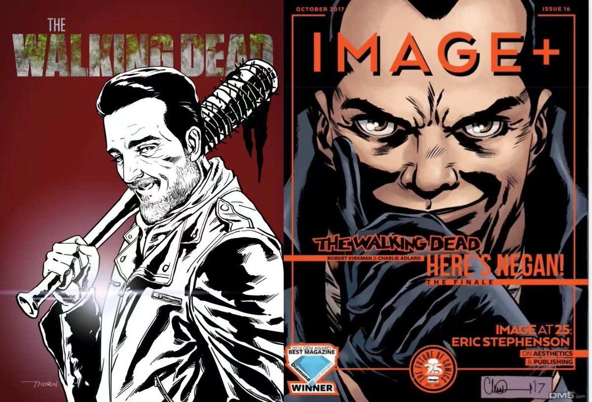negan in comic and negan in tv show
#negan #thewalkingdead #TWD