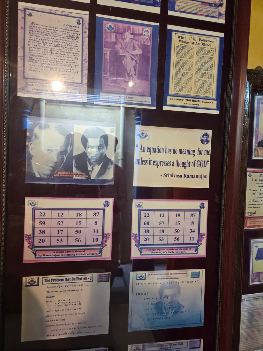 vishwananda's tweet photo. Visit the house if renown  mathematician Srinivasa Ramanujan https://t.co/uDMPVPUnym