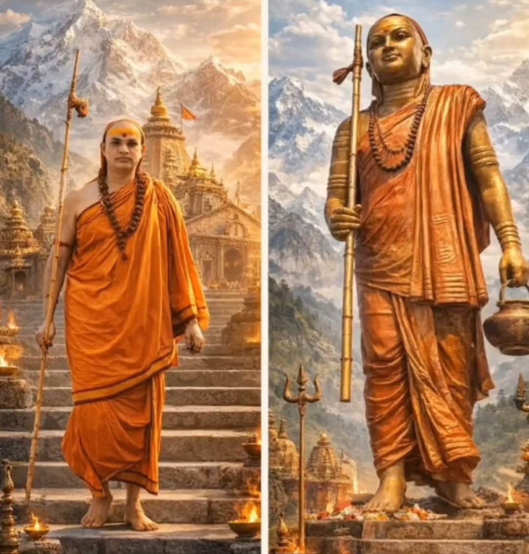 chandanbhattbjp's tweet photo. शंकराचार्य की परंपरा कोई राजनीतिक नियुक्ति नहीं है कि जब चाहा मान लिया और जब चाहा नकार दिया। 🚩

आदि गुरु आदि शंकराचार्य द्वारा स्थापित ज्योतिर्मठ की गरिमा को कोई सरकार अपने बयान से खत्म नहीं कर सकती। 🚩

'परमाराध्य' परमधर्माधीश उत्तराम्नाय ज्योतिषपीठाधीश्वर अनन्तश्रीविभूषित जगद्गुरु शंकराचार्य स्वामीश्री: अविमुक्तेश्वरानन्द: सरस्वती जी को हटाने या उनकी मान्यता पर सवाल उठाना सिर्फ एक व्यक्ति पर हमला नहीं, बल्कि सनातन परंपरा पर सीधा प्रहार है। 

यदि कोई कह रहा है कि वे शंकराचार्य नहीं हैं, तो प्रमाण शास्त्र और परंपरा से दें  राजनीतिक मंच से नहीं।

धर्मपीठ का फैसला राजनीतिक दबाव से नहीं बदला करता। 
सनातन समाज चुप है, कमजोर नहीं।
परंपरा के साथ खिलवाड़ बर्दाश्त नहीं होगा। 🔥🔥

जय बदरीविशाल 🚩

@jyotirmathah