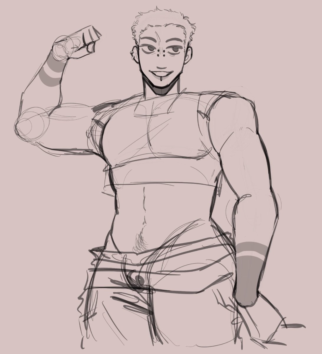 butch oc that loves to flex 💪🏼