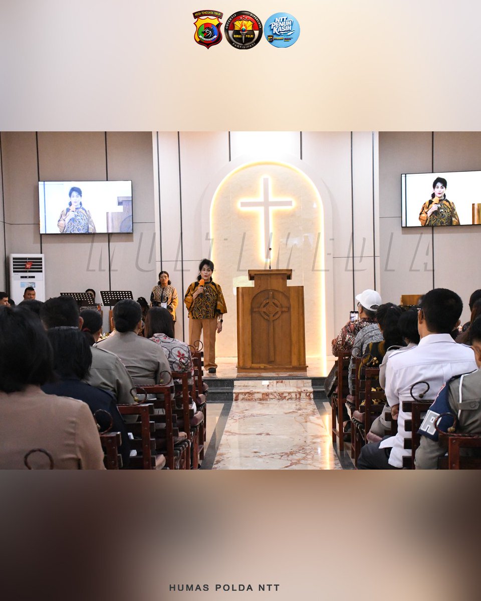 humas_polda_ntt's tweet photo. Sobat Humas Polri
.
.
.
Dalam rangka pembinaan rohani dan mental personel, Polda Nusa Tenggara Timur melaksanakan Ibadah Bina Rohani dan Mental (Binrohtal) di Gereja Oikumene Polda NTT.
#Binrohtal
#IbadahOikumene
#PoldaNTT
#PembinaanRohani
#PolriBeriman
#PolriHumanis https://t.co/vaiT4q50wr