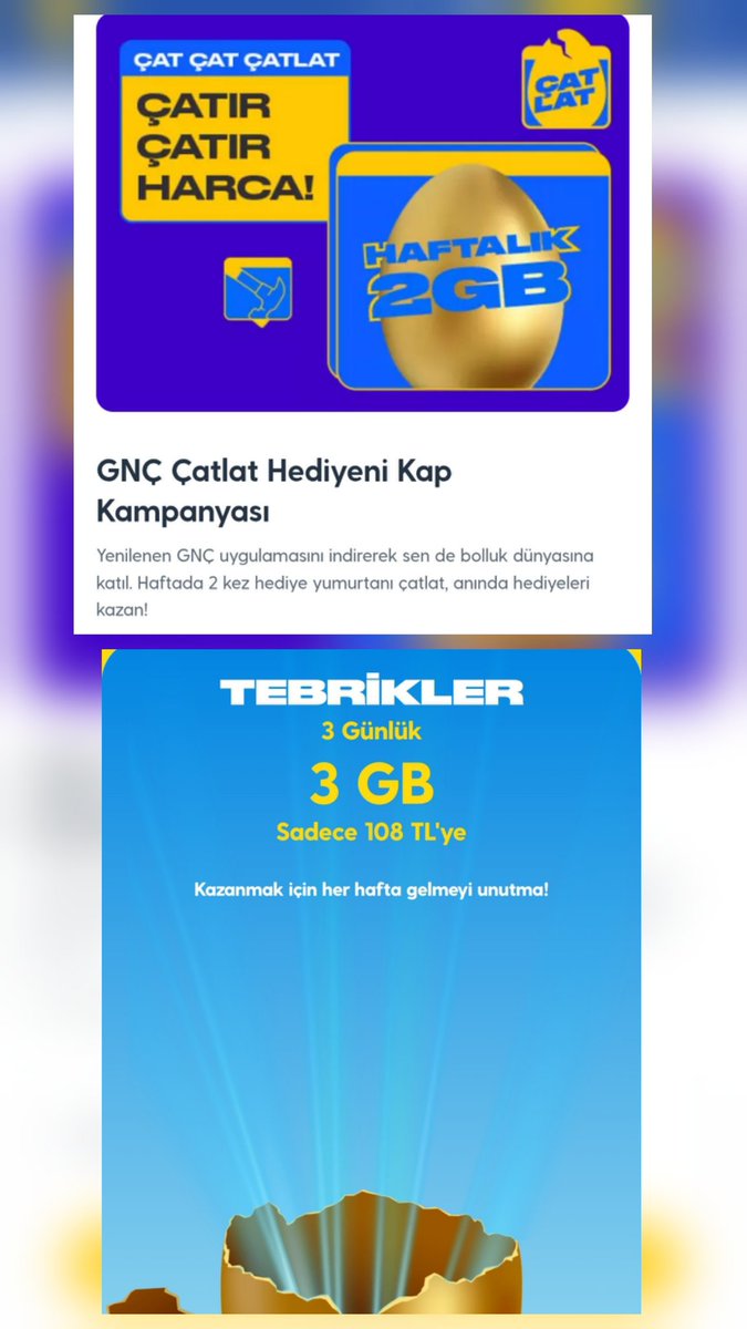 osmandrlii's tweet photo. @Turkcell @gncuygulama hediye adı altında internet satmak, hem de aylardır aynı şeyi yapmak.. Hediye anlayışınız ne kadar da manidar! 🤨😡 https://t.co/crd5yalKFa