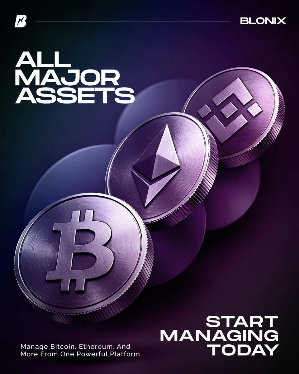 Diversify smarter. Trade stronger. 📈

With Blonix, access top digital assets and manage your portfolio seamlessly in one secure ecosystem. 🌐

One platform. Unlimited potential. 📲

#Bitcoin #Ethereum #BNB #CryptoInvesting #Web3