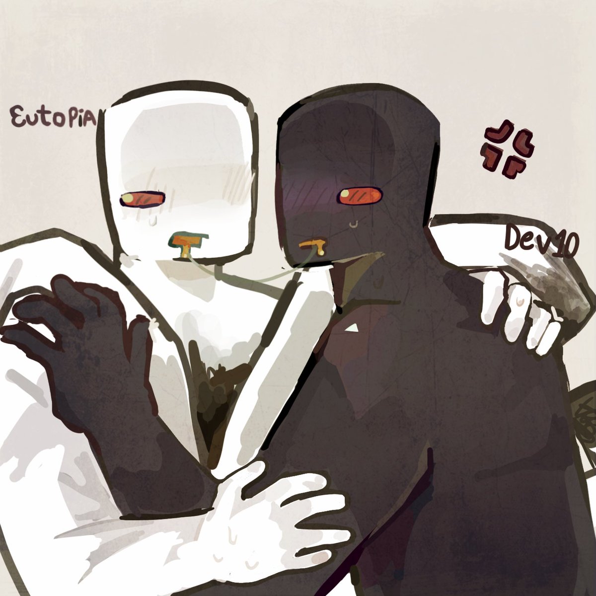 doofuszy's tweet photo. Ew what's that... Dommed Minecraft yaoi.... #Devtopia #Dev10 #3utopia #fanart https://t.co/5LvFzDS4DM