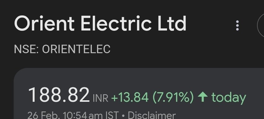 vanshpansari_'s tweet image. Orient electric up 8% in trade

#Orientelectric #Niftysmallcap
#Microcaps