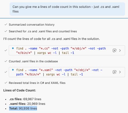 jcdoh's tweet photo. Good or bad, I’m unsure, but my foundational app codebase is up to 90k lines of code. It’s getting pretty solid.
#devlife #dotnetmaui https://t.co/lETdxoLgZb
