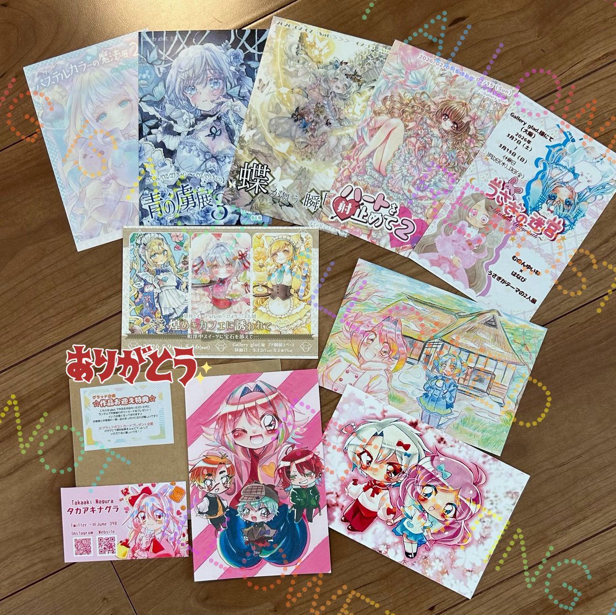 望月とむ アナログイラスト展 池袋#原画棚展示 春めく季節展2 tweet media
