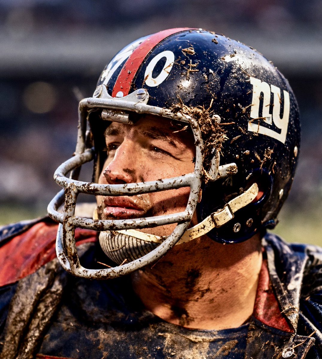 Sam Huff displaying football as it was meant to be #NYGiants #SamHuff