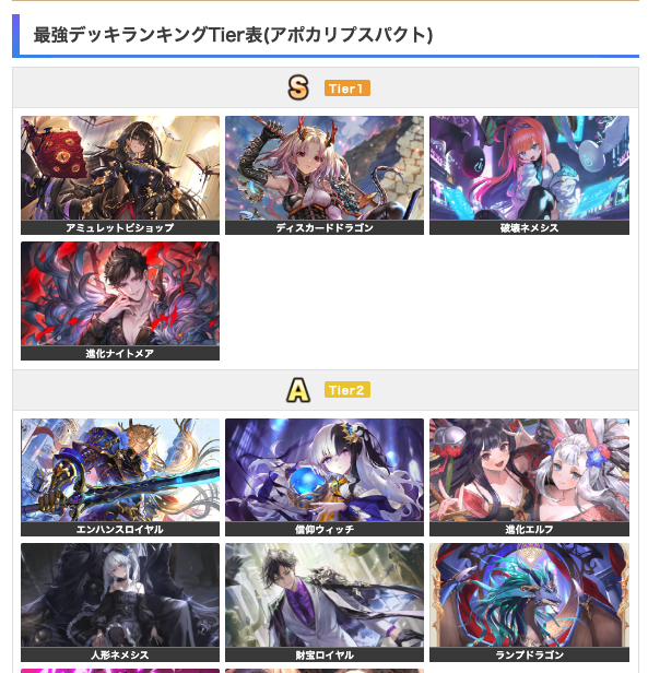 新弾予想デッキレシピ公開！】 最強ランキング記事にて、 第6弾