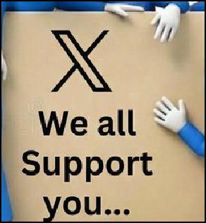 Ex_Rabby's tweet image. Feeling kinda down today but then i saw this! 

Everyone holding up the X logo likel
'We all Support you.

Thanks guys, seriously made my day.
#WeGotYourBack #XFamily