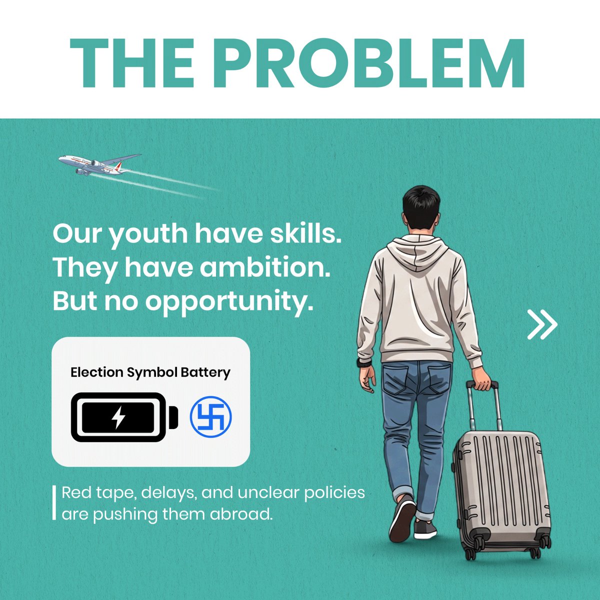 nishaadhikari4u's tweet image. 5 Agendas for Kathmandu-5. 
Agenda #1 

Red tape has blocked our youth for too long.
That system changes now.

Start a business in days.
Build with confidence.
Create sustainable jobs.

#SystemChange #Agenda1 #EntrepreneurNepal #DigitalNepal #NishaAdhikari #VoteForBattery