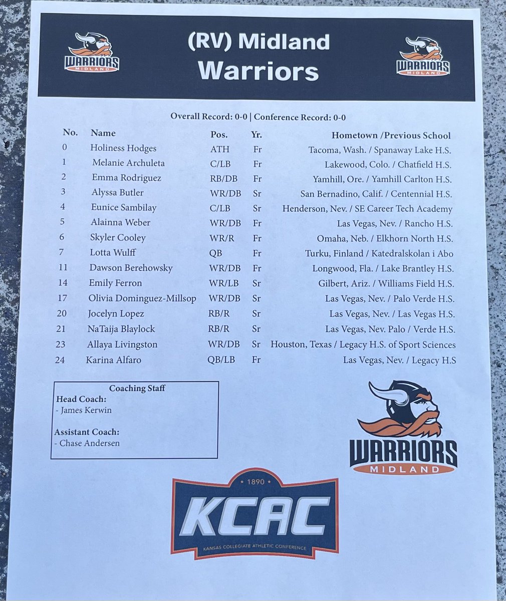 Loved watching <a href="/SkyCooley11/">Skyler Cooley</a> play in her 1st ever College Flag Football game, tonight, down in Kansas!

#KeepWorking
#KeepFighting

<a href="/MidlandU_WFlag/">Midland University Women's Flag Football</a>