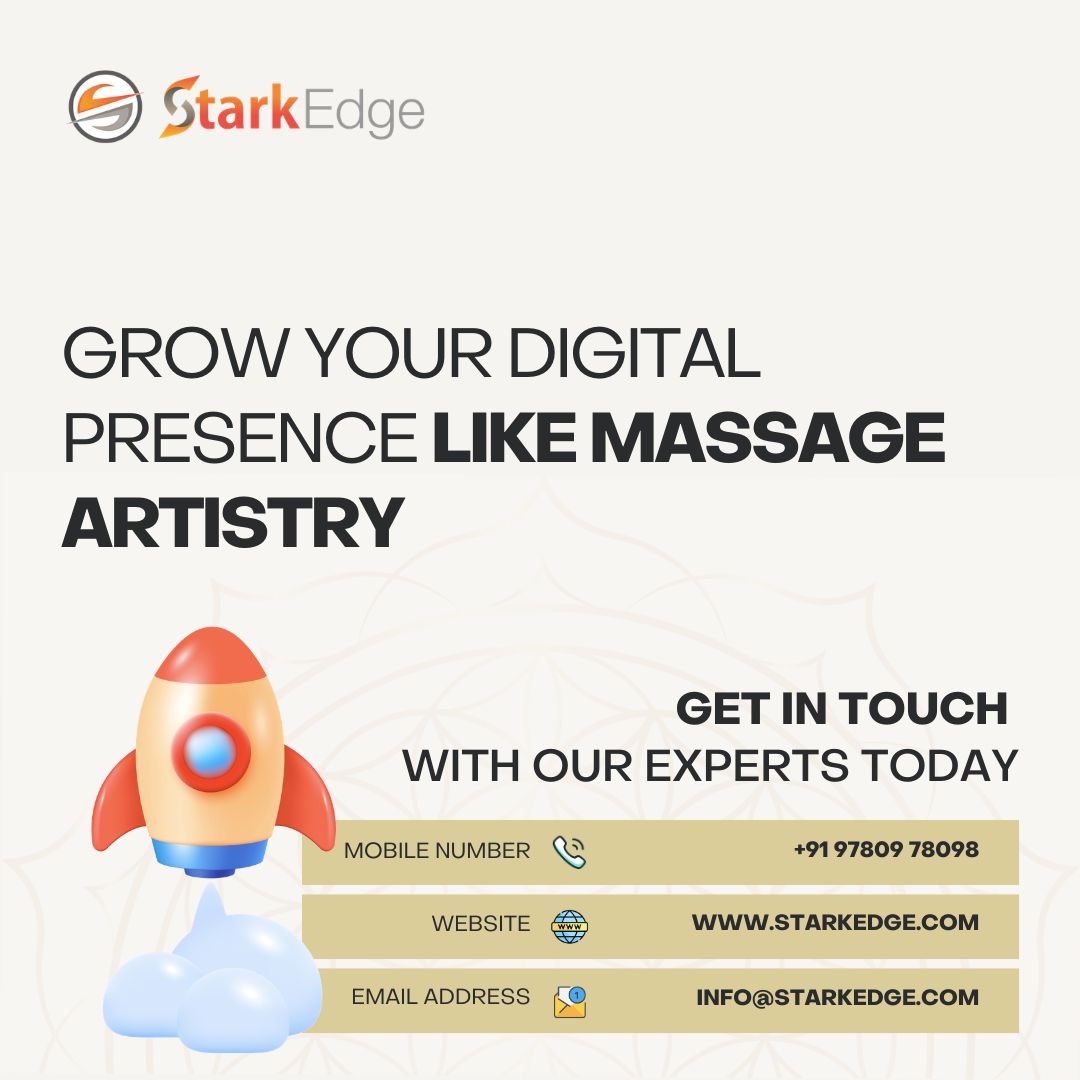 Search meets precision.

Through focused SEO optimization, StarkEdge helped Massage Artistry strengthen its search visibility, improve website structure, and build a foundation that attracts the right audience. 📈
Smart SEO, real growth. 🚀
#StarkEdge #SEOProject #TechnicalSEO