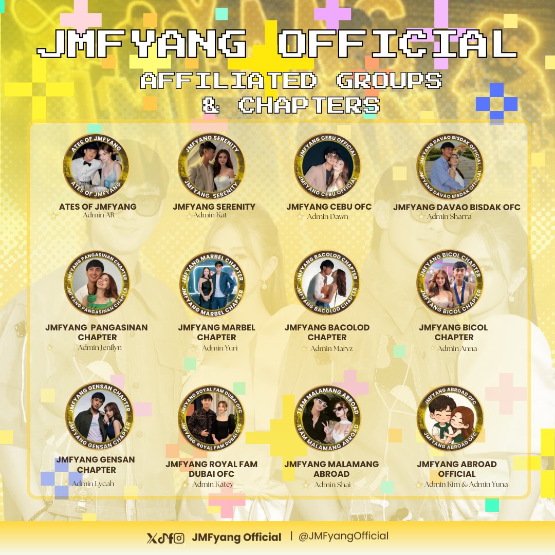 JMFyangOfficial's tweet photo. Honoring our founding chapters and affiliates while proudly welcoming our newest chapters, affiliates, and subgroups into the community.
This expansion is more than growth in numbers. It is a reflection of our shared commitment to reach every bestie and bring our support for JMFyang closer to the ground, wherever you may be.
Each new group represents hearts that chose to stand, organize, and serve with purpose. We are sincerely grateful for the passion and dedication that continue to unite us. Together, we are stronger, louder, and more ready than ever to support JMFyang with pride and love.
#JMFyang #jmfyangofficial
