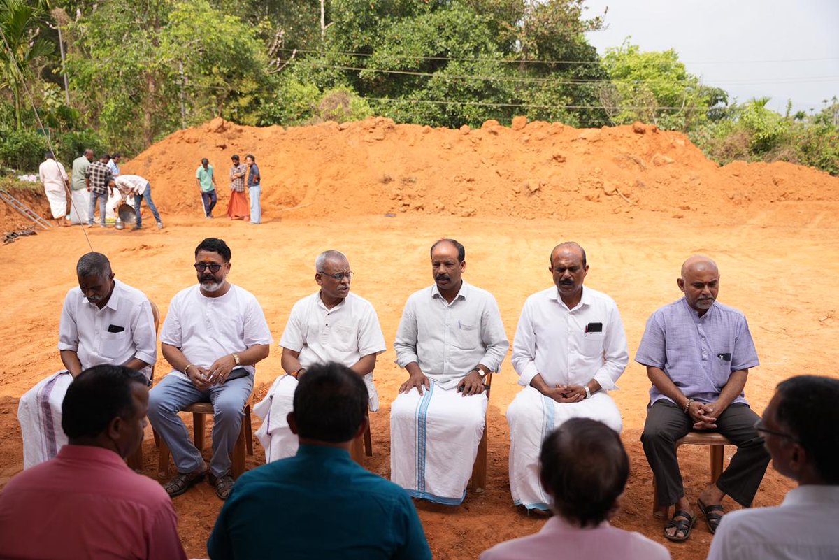 sevakeralam's tweet photo. The foundation stone for the Skill Development Center being constructed by Sevabharathi at Nathamkuni in Mooppainad Grama Panchayat was laid on February 25, 2026.
#SevabharathiKeralam
#WayanadLandslide
#unnathi https://t.co/KFEF8rRycb