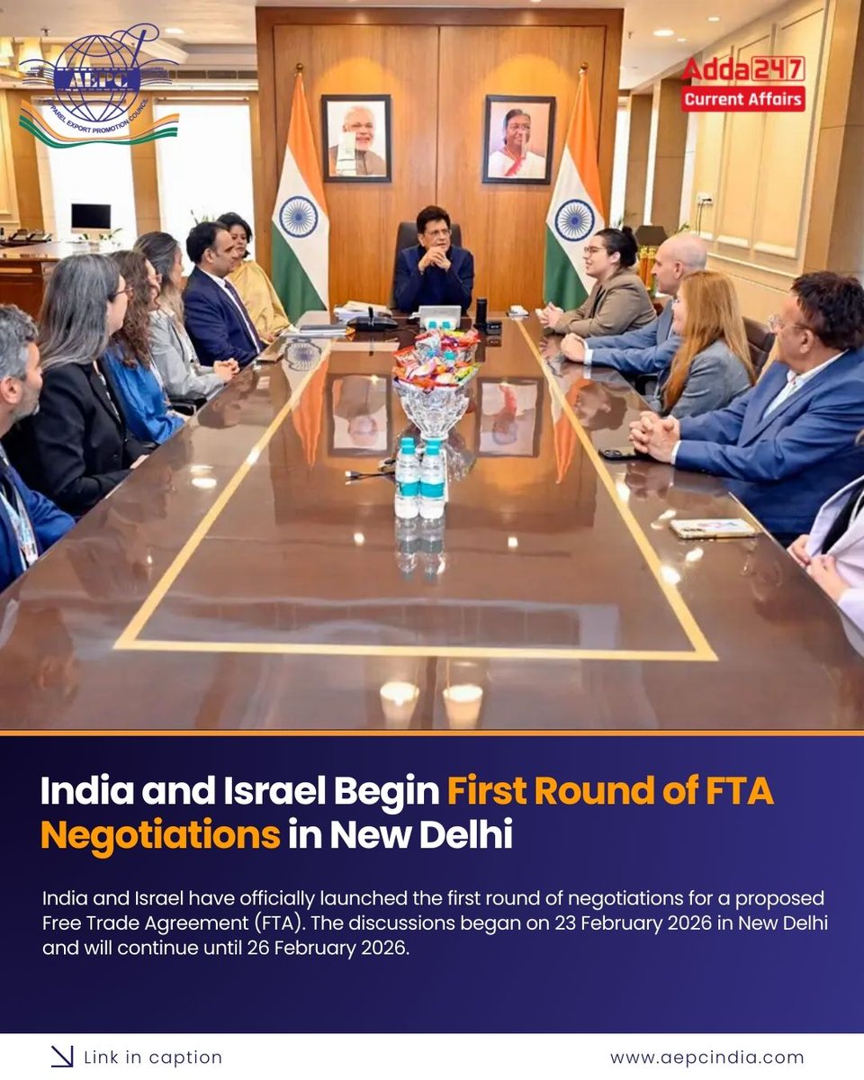 aepcindia's tweet photo. The Terms of Reference (ToR) for the negotiations were signed in November 2025, establishing a structured framework to enhance bilateral trade and economic cooperation.  

READ FULL STORY :  https://t.co/5YCpPRcqbc   

#apparelexport #textilesexport #textilenews #apparelnews

@girirajsinghbjp @FieoHq @CMAI_Official @HEPC_India @epchindia @TPCI_ @TexMinIndia @PiyushGoyal @DoC_GoI @MithileshwarT  @AMHSSCIndia @JitinPrasada