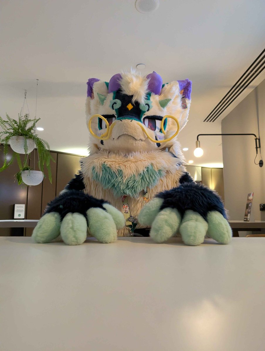zayccino's tweet photo. Hello, how may I help you?

📷 : @WodahS_1 

#Furmony #FursuitEveryday https://t.co/86C6HlqVxl