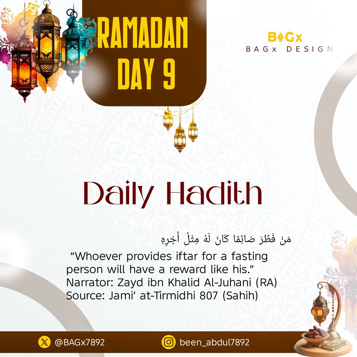 BAGx7892's tweet photo. Ramadan Day 9
#Ramadan #RamadanMubarak #RamadanKareem #Ramadan2026 #RamadanVibes #RamadanBlessings #HolyMonth #MonthOfMercy #Quran #Fasting #Dua #Islam #Muslim #Ummah #Iftar #Suhoor #Taraweeh #LaylatulQadr #Barakah #Alhamdulillah https://t.co/VNrZ2f9RXi