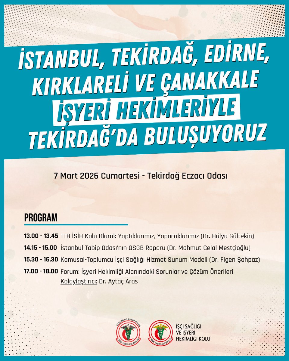 Bölge işyeri hekimleri ile buluşuyoruz.