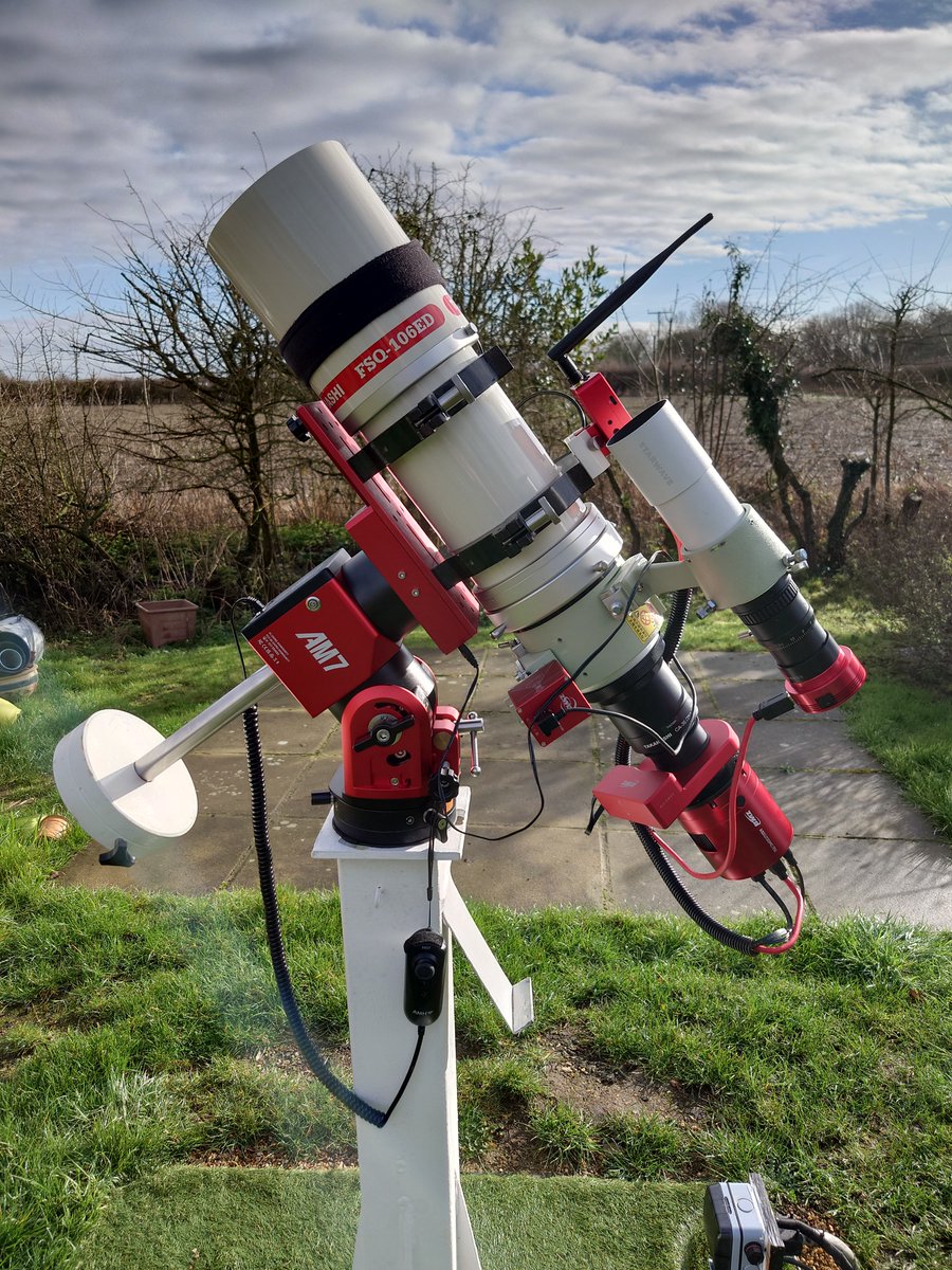 zwoastro's tweet photo. Richard Gifford shared that his new AM7 mount “performed perfectly” with his Celestron C11 and Takahashi FSQ-106.
Glad to hear everything went perfectly! 🙌 Clear skies!
#zwo #ASIMount #AM7 #astronomy #astrophotography https://t.co/BrvX6rvGiA