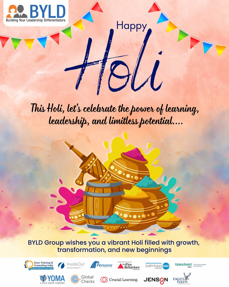 Leadership, learning, and transformation let’s paint them bright this Holi.

#HappyHoli #Holi2026