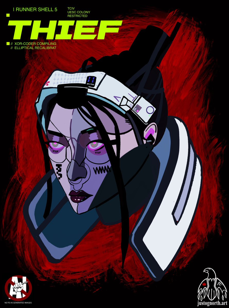 Just waiting for tomorrow morning and drew a little Thief for you. 😊✌️ #justognorth #marathonthegame #marathonthegameart