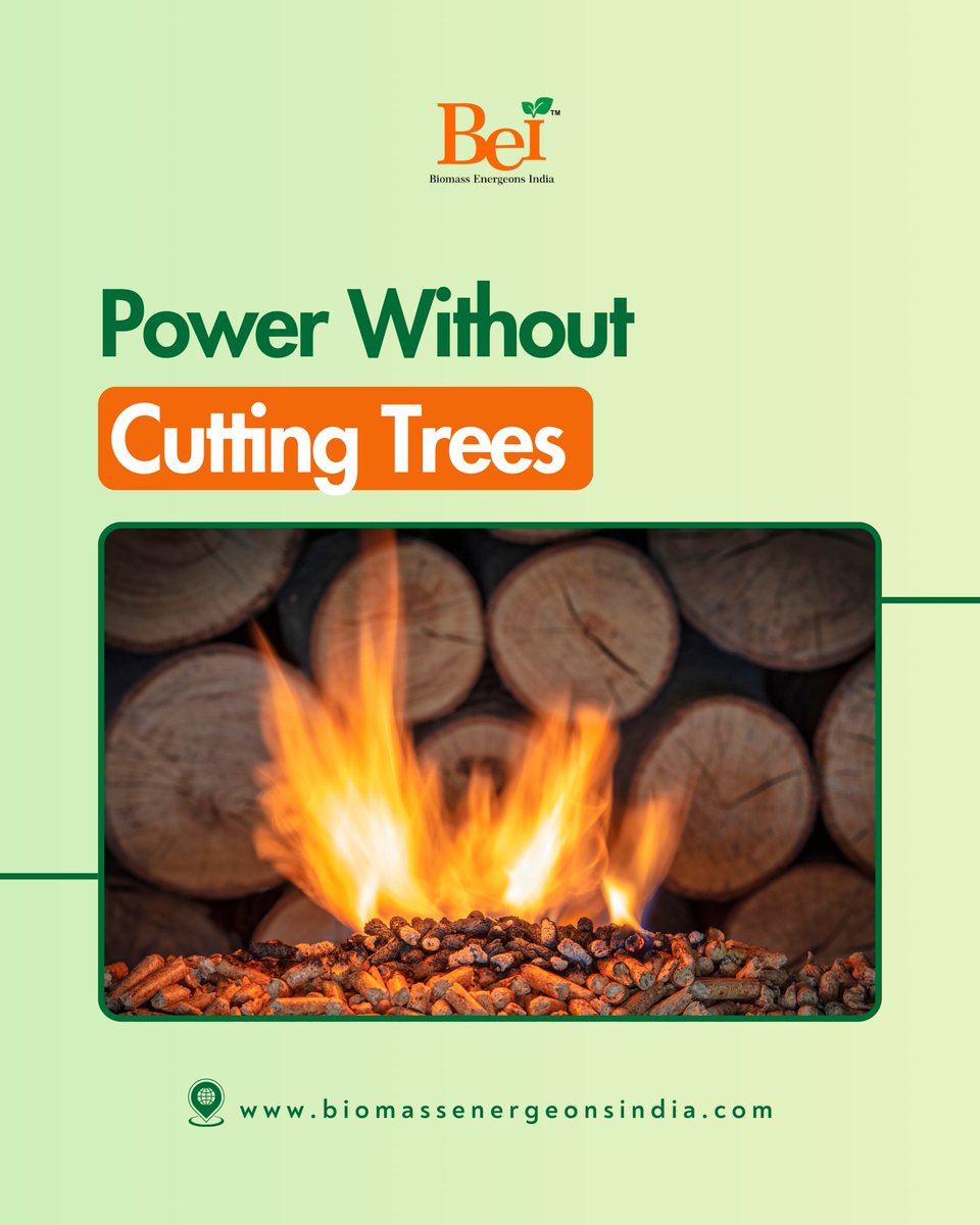 biomass_bei's tweet photo. 🌱 1 Ton #BiomassPellets = Up to 14 Trees Saved 🌳

#Bioenergy turns #agriculturalwaste into clean industrial fuel, reducing deforestation, lowering #carbonemissions, and supporting a #greenerIndia. ♻️

Cleaner Air. Smarter Energy. #SustainableFuture.🌍⚡

#BiomassEnergeonsIndia https://t.co/zpna8Bar7x