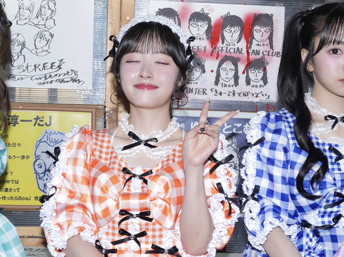 🧡(˶ˊᵕˋ˵)( '-' )💙 #川本笑瑠 #増田彩乃 #CUTIESTREET #きゅーすと