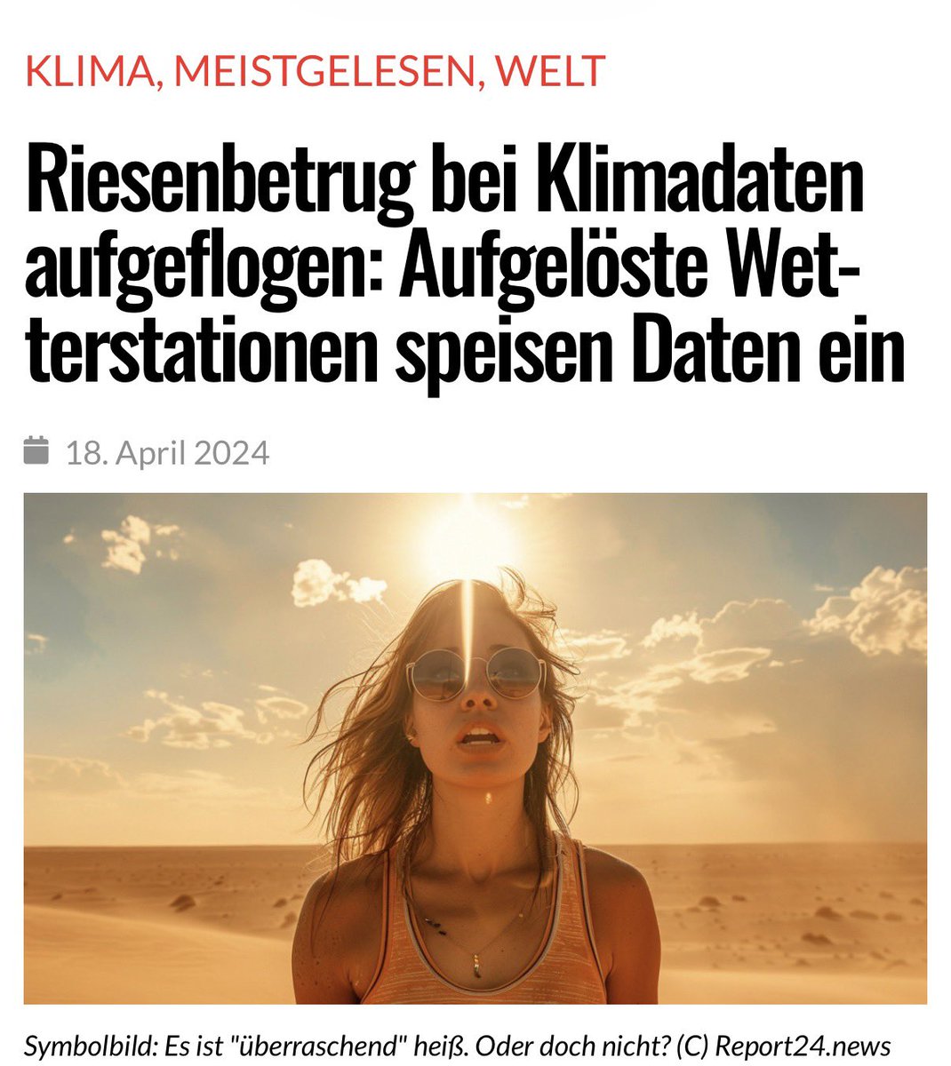 SKANDAL-VERDACHT BEI KLIMADATEN: „MESSSTATIONEN“, DIE ES GAR NICHT GIBT?

Uns wird täglich erzählt: „Rekordhitze gemessen“, „höchste Temperatur aller Zeiten“, „die Wissenschaft ist eindeutig“.
Aber jetzt stehen harte Vorwürfe im Raum, die jeden normal denkenden Menschen