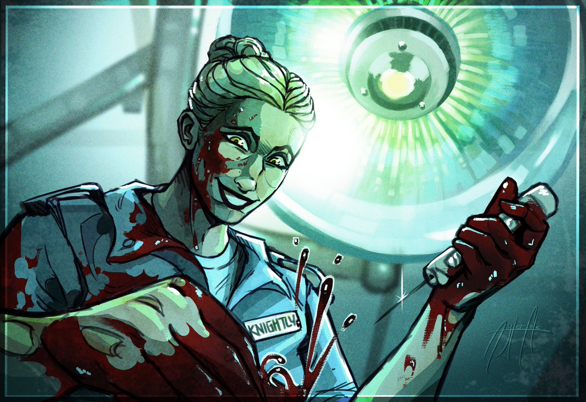 knightly! friendly medic aboard the cm-88H bison #alienrpg