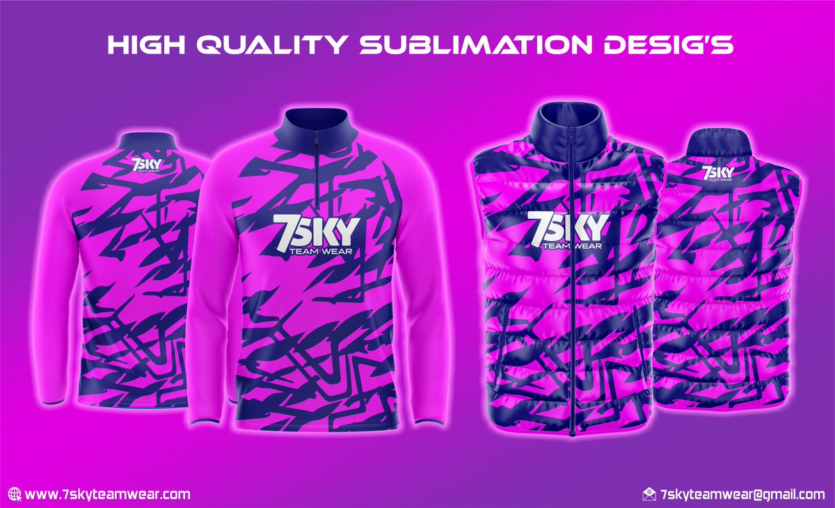 7SKYTEAMWEAR's tweet image. High-quality sublimation teamwear built to stand out.🔥
Premium Puffer Vest and American Long Sleeve Jacket featuring bold, fade-resistant designs and vibrant color detail. Lightweight, durable, and made for comfort on and off the field.

#7SkyTeamwear #Sublimation #Customwear